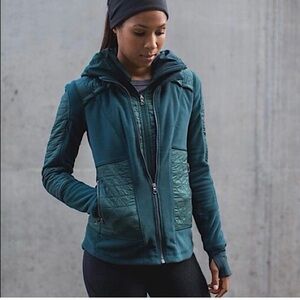 lululemon athletica fleecy keen Jacket - Dark teal/green